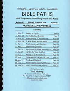 Bible Paths - Adult and Y.P. 2021 - Spring - Large Prt.