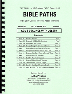 Bible Paths Fall 2022 For Adult